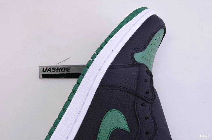 Reps Pine 555088-030  1 Jordan Green High Retro Black 0510